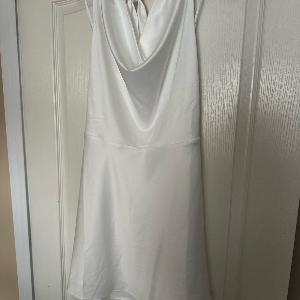 Abercrombie & Fitch White Backless Dress